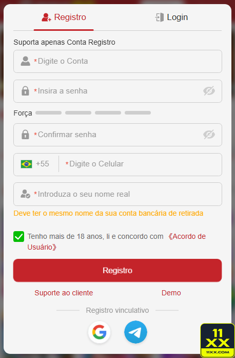 Experiência de Jogos 11xx.com